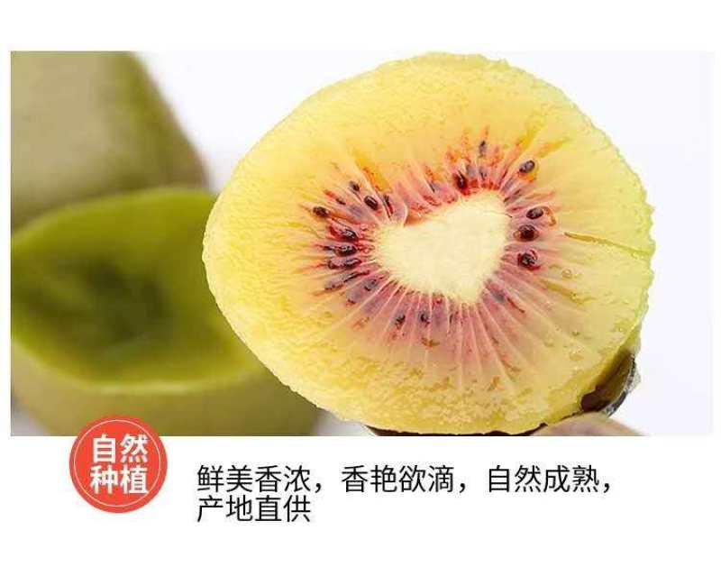 四川红心猕猴桃，产地直供，新鲜包邮到家，口感甘甜，全国发货！