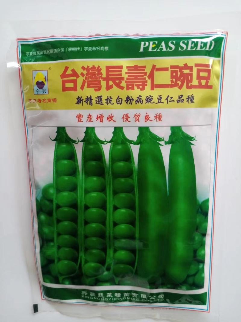 豌豆种子台湾长寿仁中碗六号高产大田专用品种