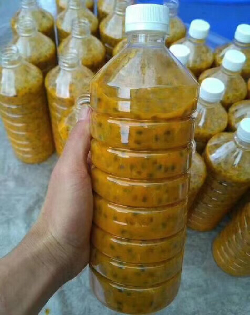 广西百香果肉百香果酱百香果汁奶茶店专用纯手工现挖
