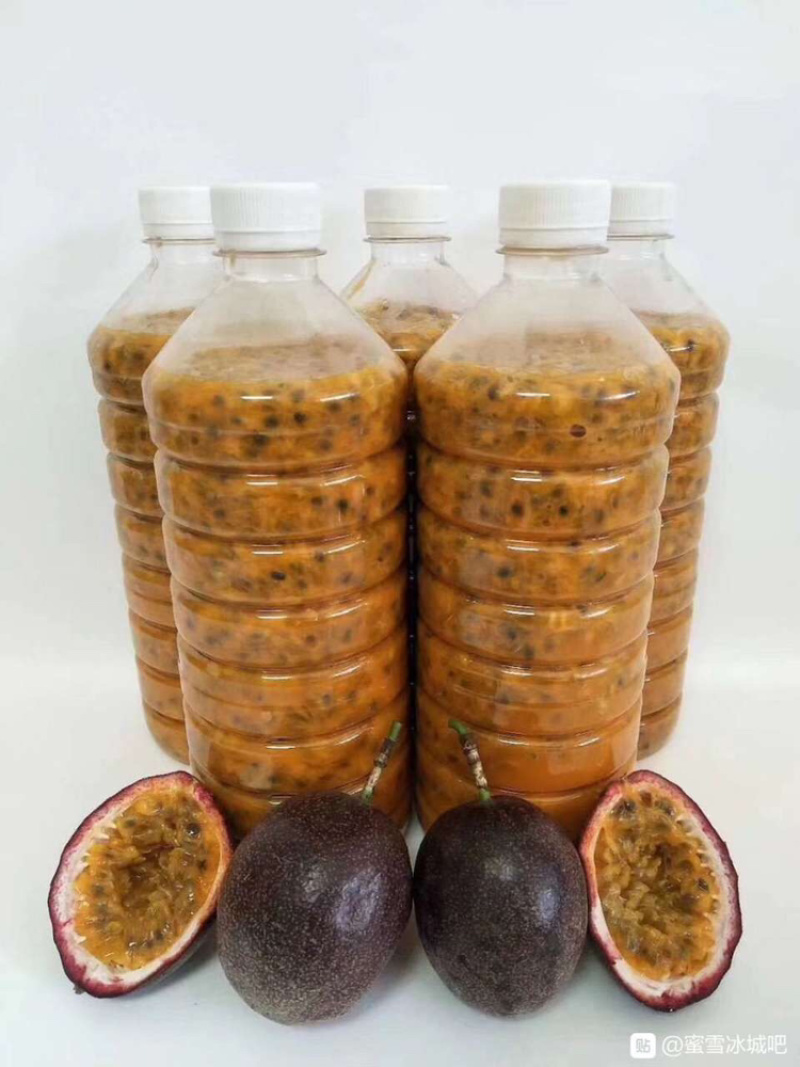 广西百香果肉百香果酱百香果汁奶茶店专用纯手工现挖