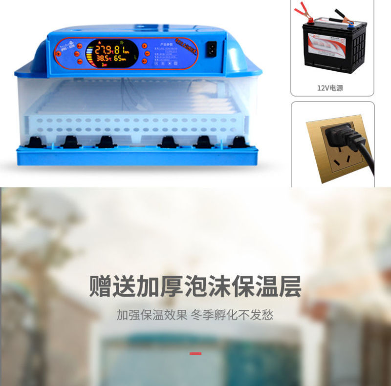 〈包邮）孵化机全自动家用小型孵化器小鸡鸭鹅鹌鹑自动加水孵