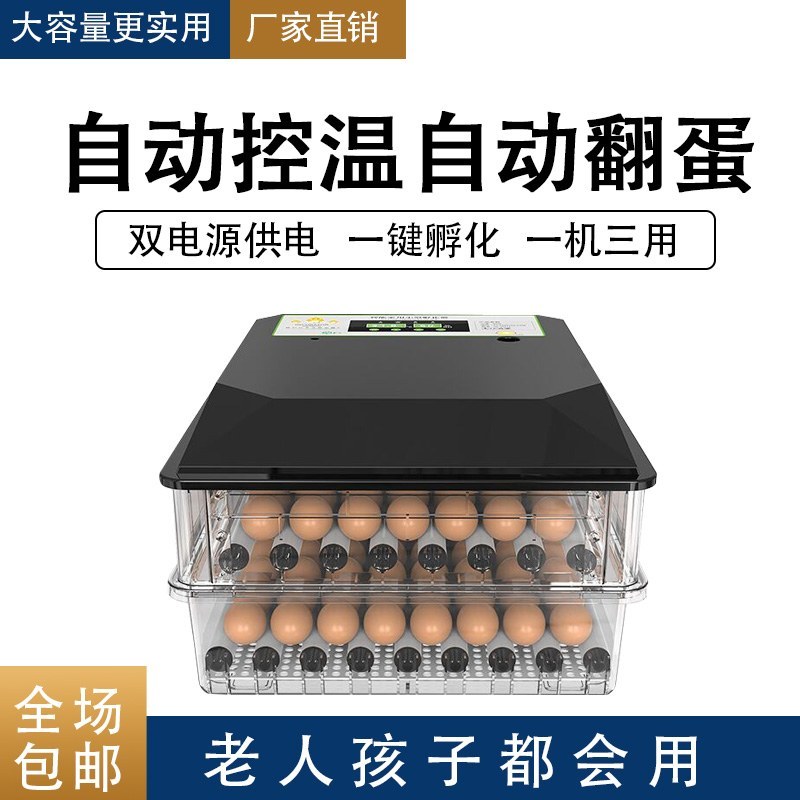 （包邮）高孵化率小型家用全自动水床孵化器迷你孵化机小鸡孵