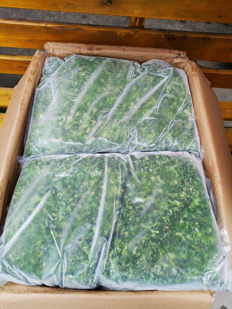 荠菜速冻食品冷冻野菜馅30斤荠菜装新鲜切碎保鲜馄饨饺子包
