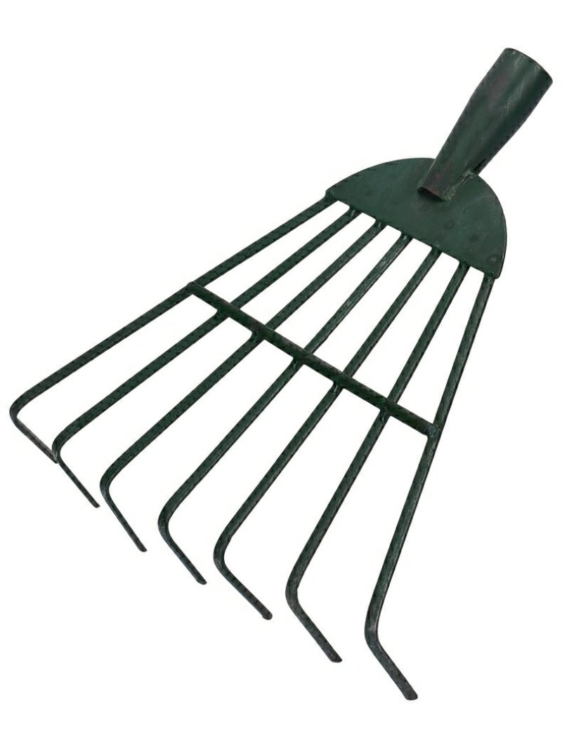 家用搂草筢子铁扒子钢耙子农具园林园艺工具树叶耙草爬草