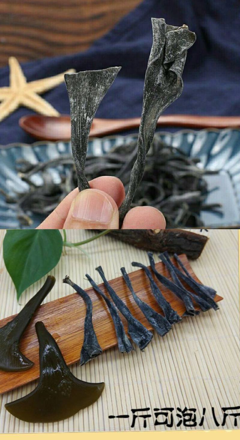 裙带菜叶颗粒做汤爽脆。海洋馈赠美食一斤泡7斤一斤装包邮