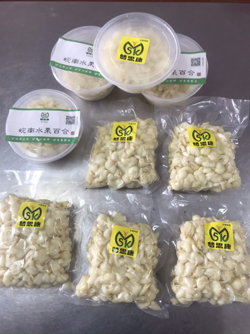 皖南水果百合独头瓣大糯甜,可炒菜煲汤煮粥