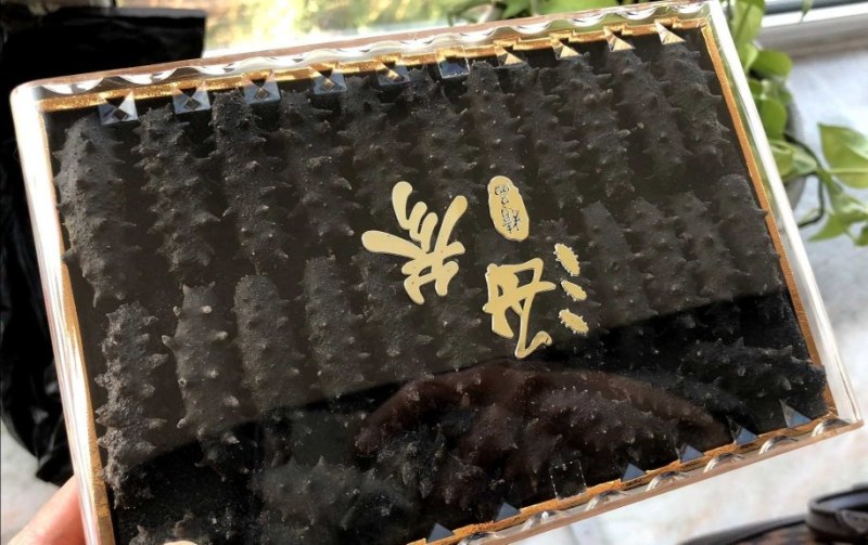 大连淡干海参批发特价每盒25到35个，实物拍摄