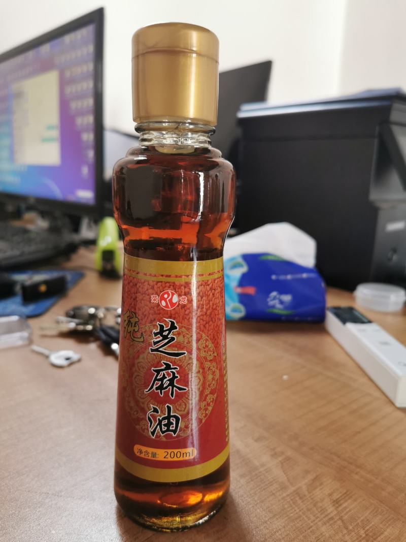 纯优质芝麻油~荣龙香油坊～带贫产品