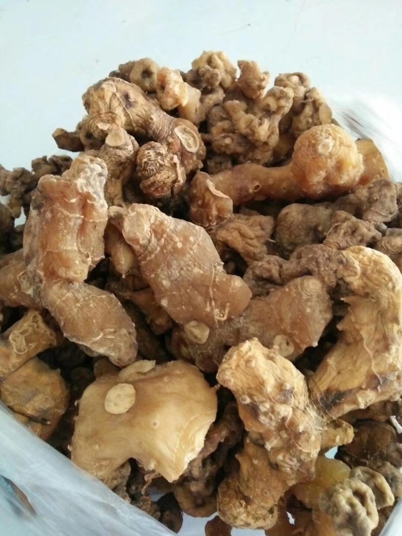 贵州正宗野生黄精，姜形甜品，水洗无硫蒸一次干统货。