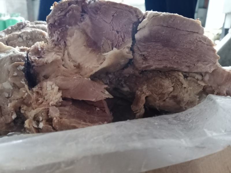 蒙古熟羊肉，八分熟，自己生产制作清水卤煮八分熟纯山羊肉