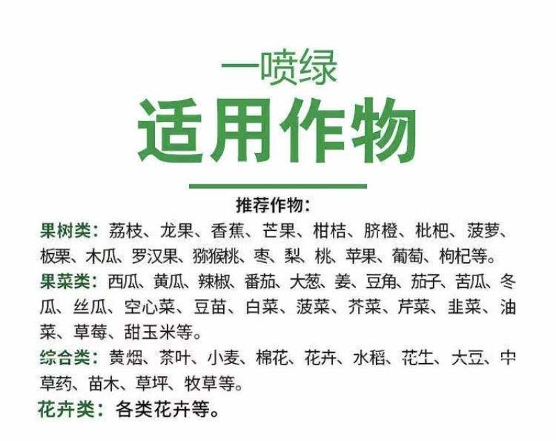 一喷绿黄叶变绿钙镁锌锰硼铜钼进口蔬菜花卉叶绿素微量元素