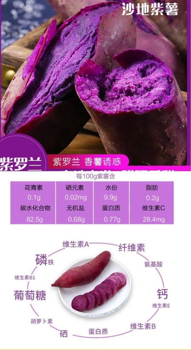 紫薯新鲜现挖现发紫薯软糯香甜紫薯花青素含量高紫薯包邮