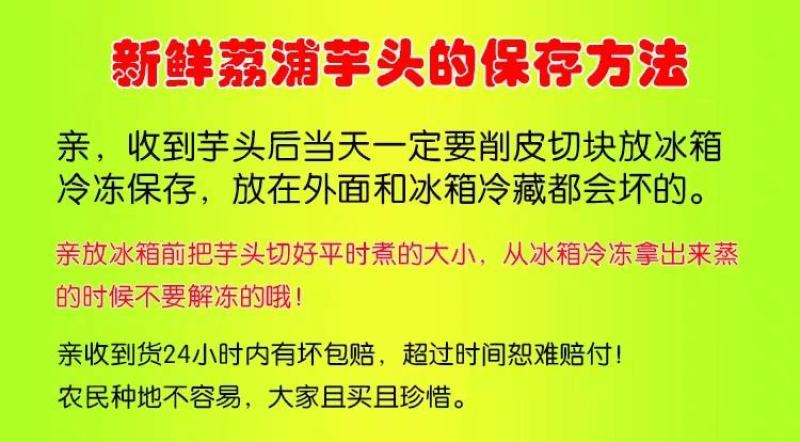 香芋正宗广西荔浦芋头一件代发一手货源