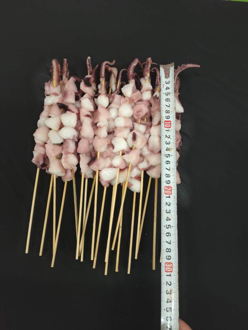新鲜冷冻章鱼角粒串章鱼足章鱼脚八爪足龙珠串铁板烧烤商用