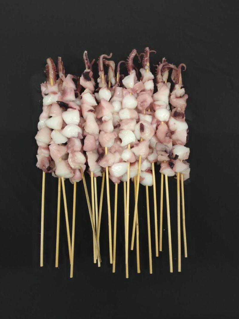 新鲜冷冻章鱼角粒串章鱼足章鱼脚八爪足龙珠串铁板烧烤商用