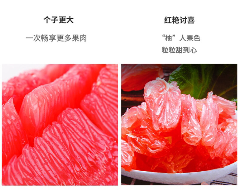 福建平和琯溪红心柚当季时令新鲜水果孕妇水果