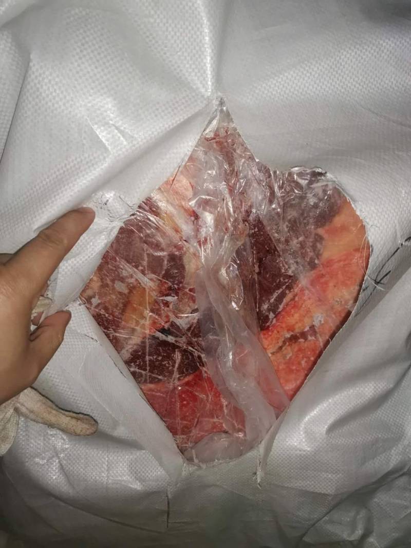 蒙古国正关马肉，超码四分体冷冻马肉，精修，去油