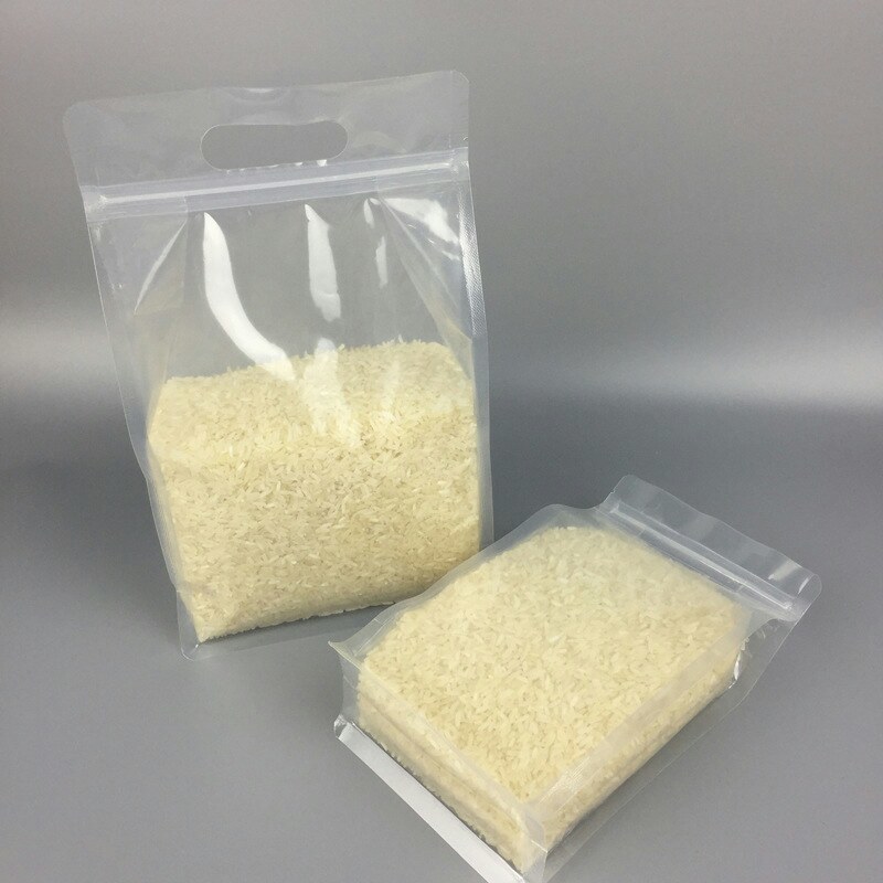 八边封透明手提袋自封袋通用食品拉链礼品袋