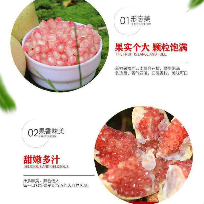 云南蒙自正宗软籽甜石榴支持一件代发现摘现发