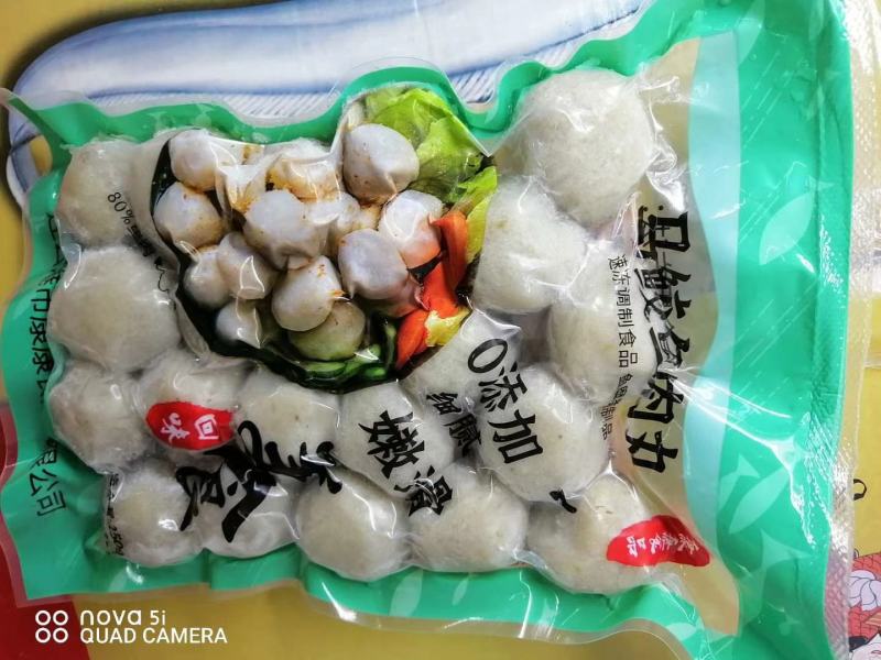 自己加工纯鱼肉，黄花鱼丸，马鲛鱼丸
