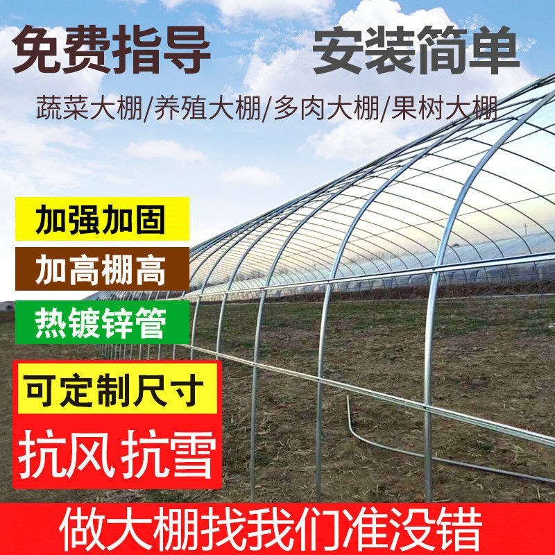 大棚骨架大棚钢管养殖大棚骨架养猪棚鸡舍养殖大棚全套温