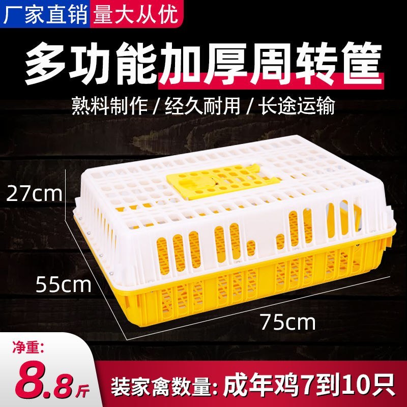 （包邮）成鸡周转箱加强型特大运输用运输筐鸡笼