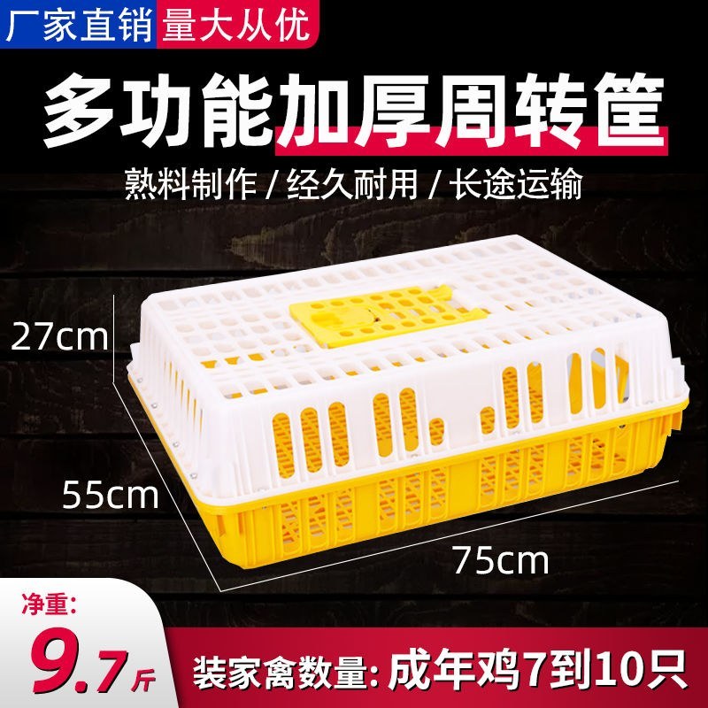 （包邮）成鸡周转箱加强型特大运输用运输筐鸡笼
