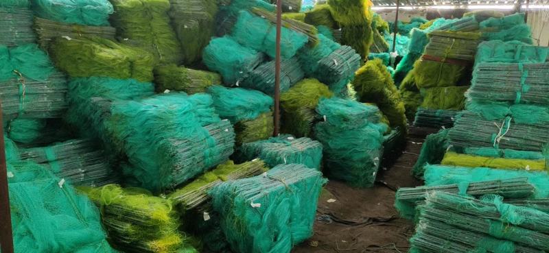 虾笼渔网自动折叠南美白对虾斑节虾河虾捕大留小加厚弯翅有结