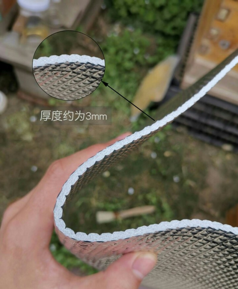 蜂箱盖双层铝箔反光膜泡沫隔热板防晒隔热防雨