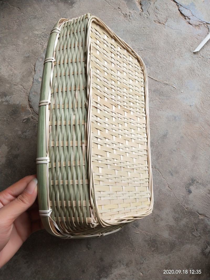 竹编竹制品馒头篮四方篮储物篮客厅零食篮厨房洗菜篮