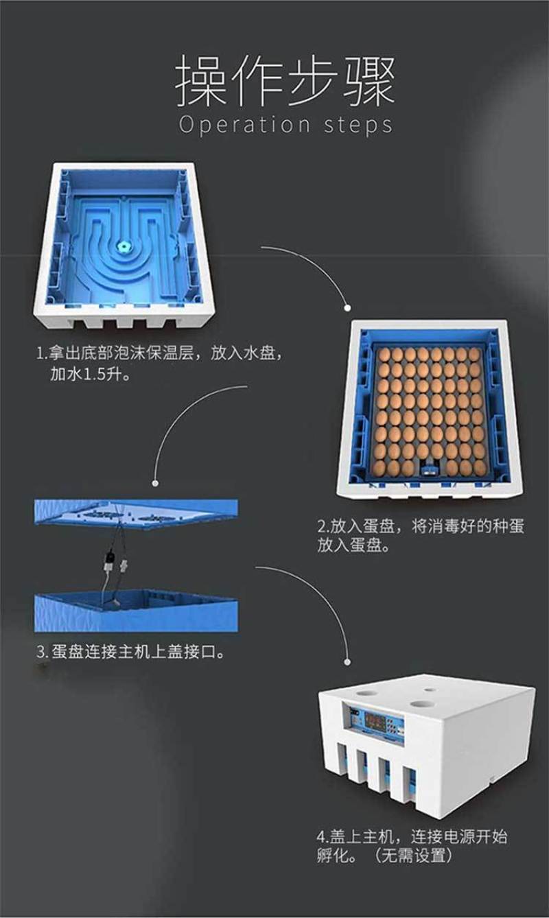 孵化器192枚家用孵化器全自动小型孵化机智能孵化箱