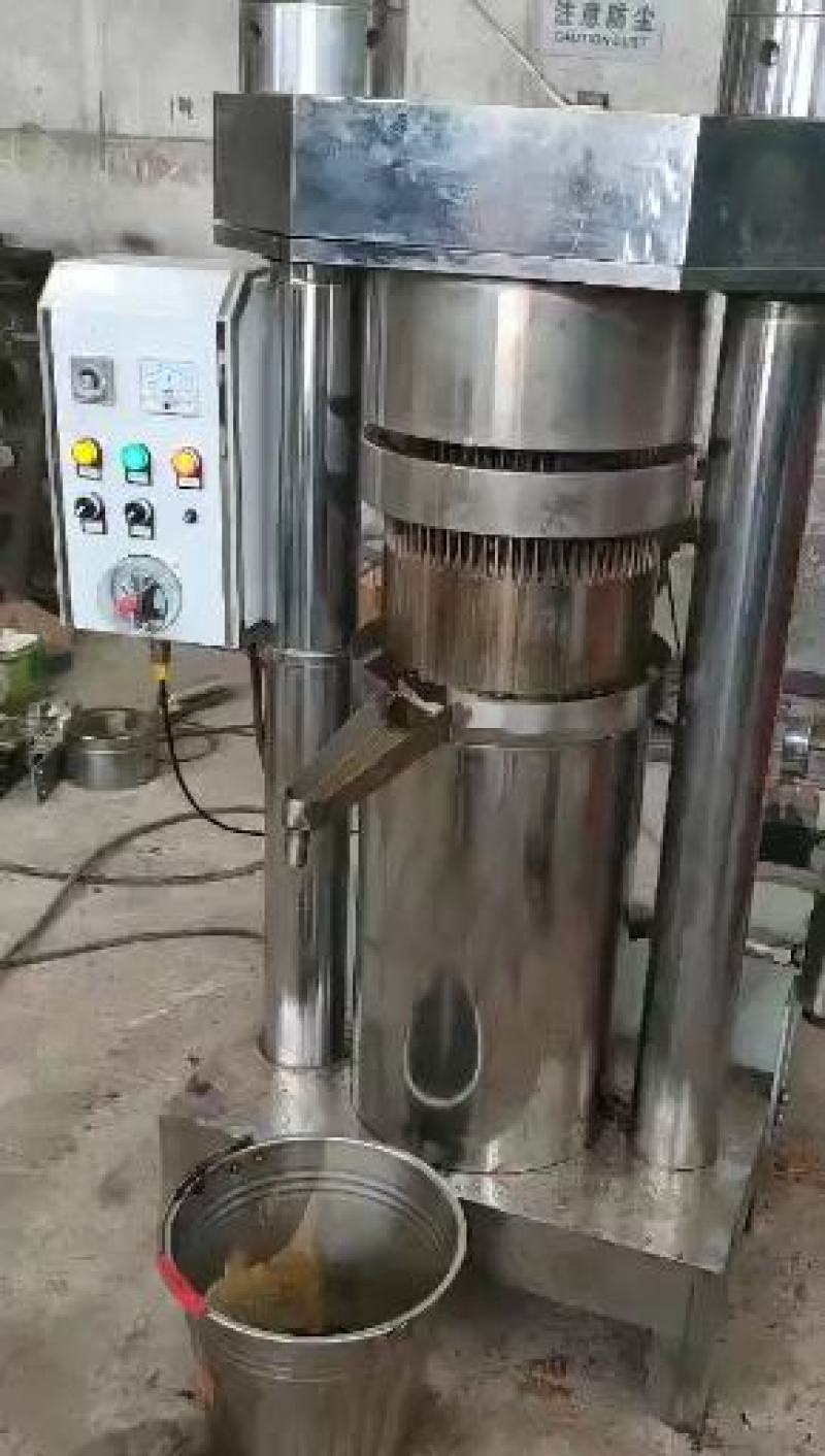 全自动中型液压榨油机大型商用花生芝麻炼油机