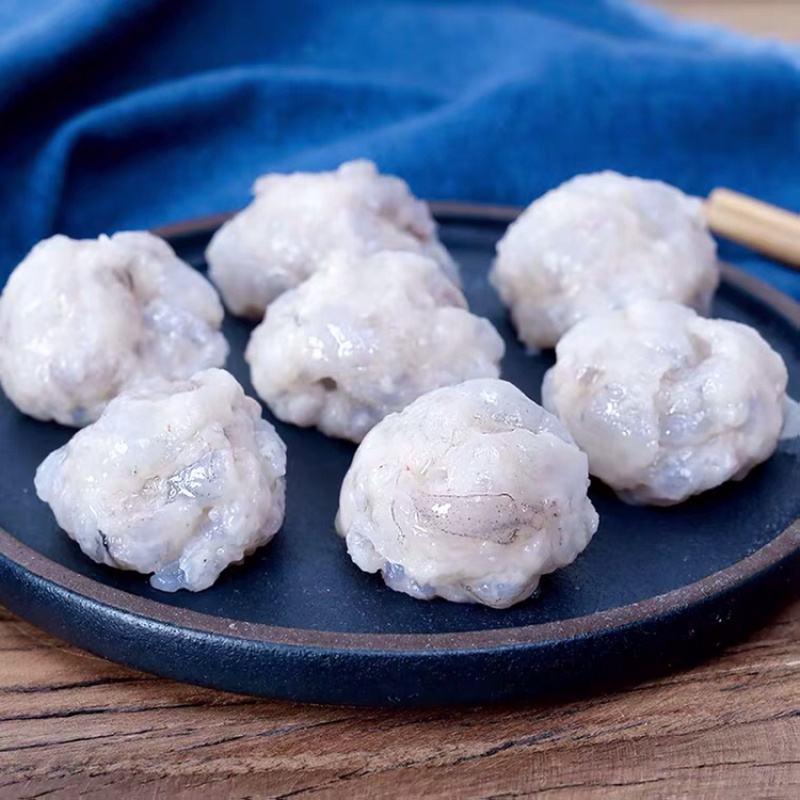 虾滑鲜虾滑青虾滑含虾95%适合中餐火锅