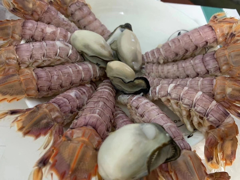 熟冻皮皮虾、虾爬子、肉质饱满、口感上乘、适合餐饮行业。