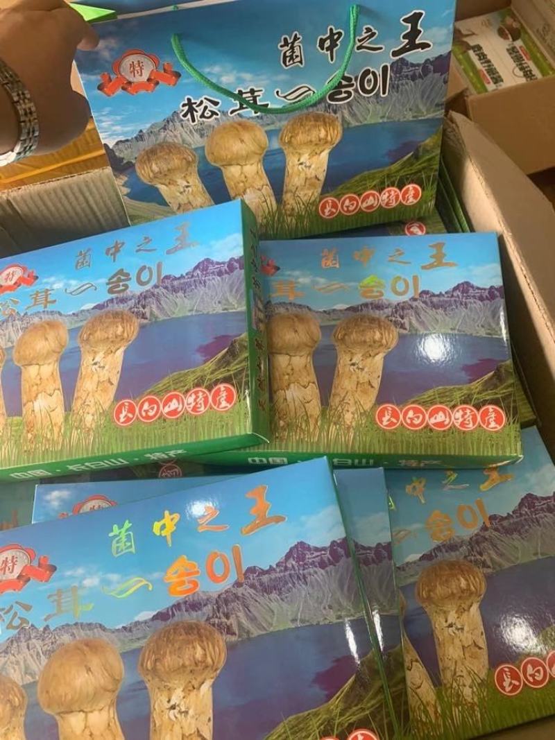 特级松茸干姬松茸野生松茸干礼盒木盒送礼自用营养健康好食材
