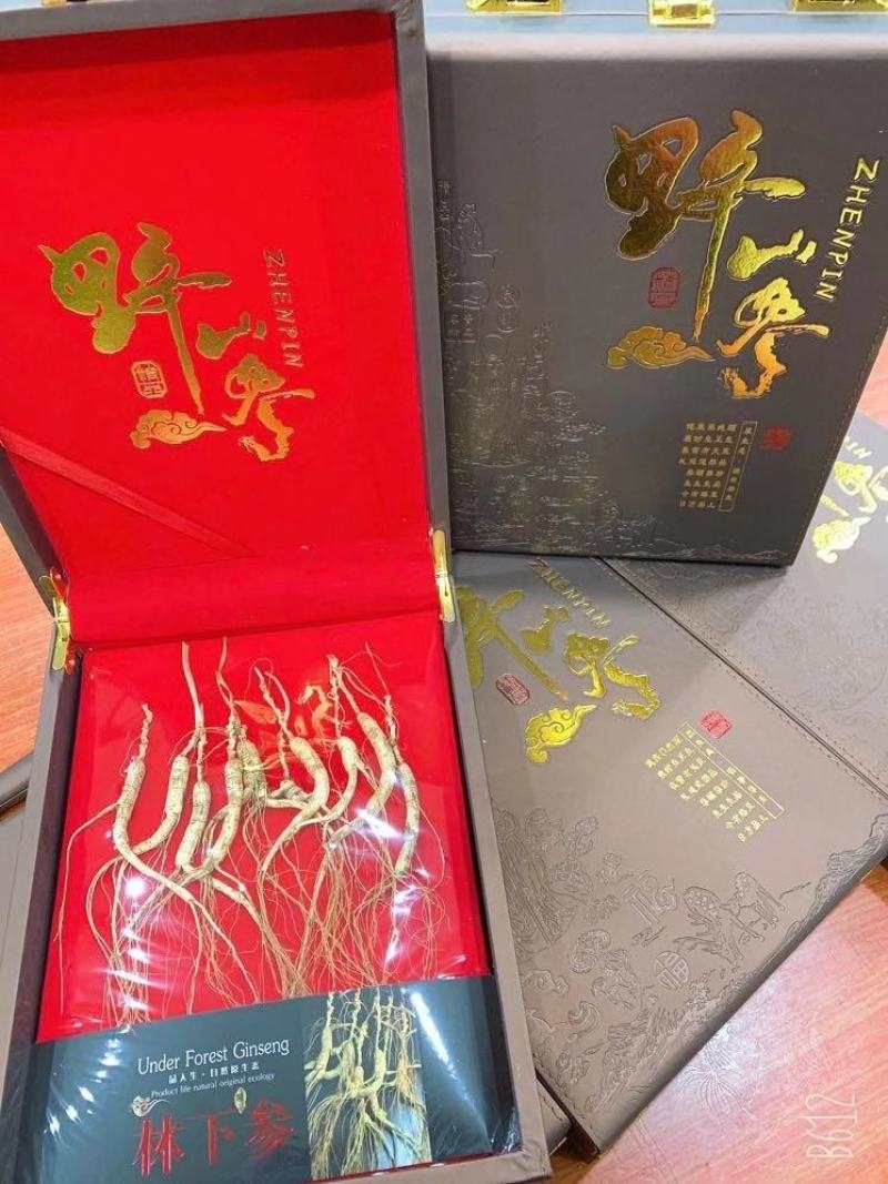 长白山林下参自然生长足龄老参17-25年精挑细选礼盒装
