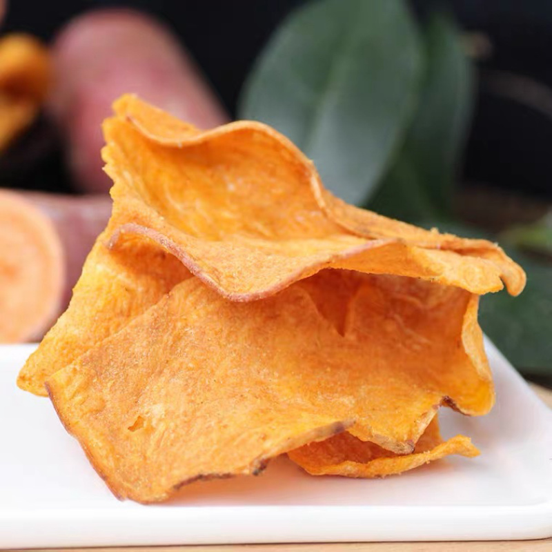 红薯片厂家批发源头地瓜红薯片生产厂家便宜批发休闲零食
