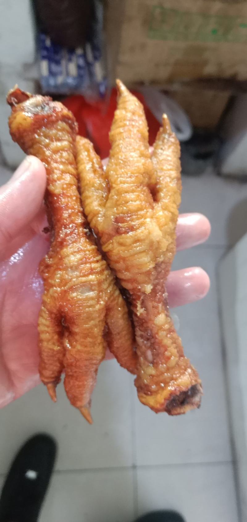 【虎皮鸡爪】油炸大鸡爪，货干出品率高，长期稳定有货，