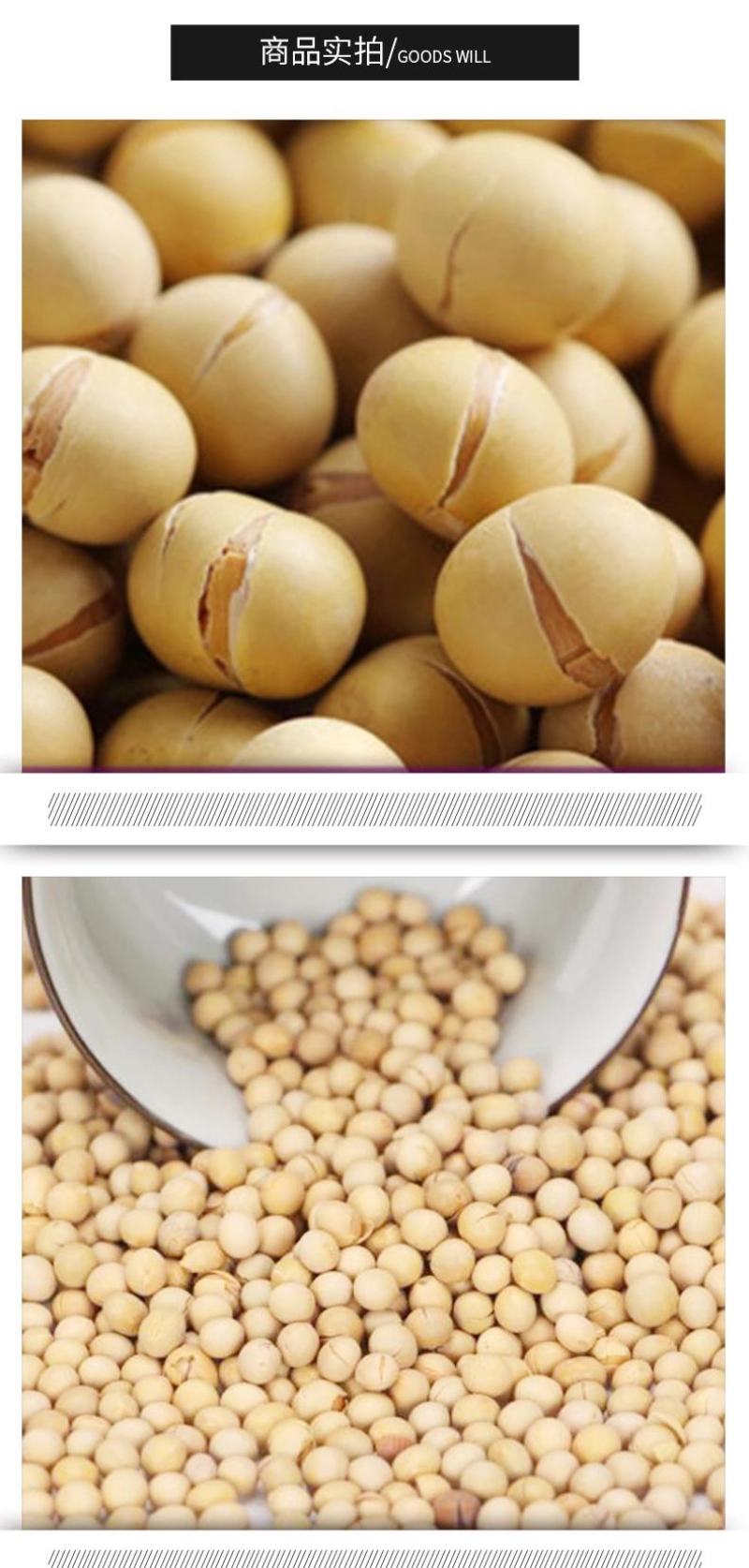 熟黄豆黄豆低温烘焙黄豆熟五谷杂粮烧烤料