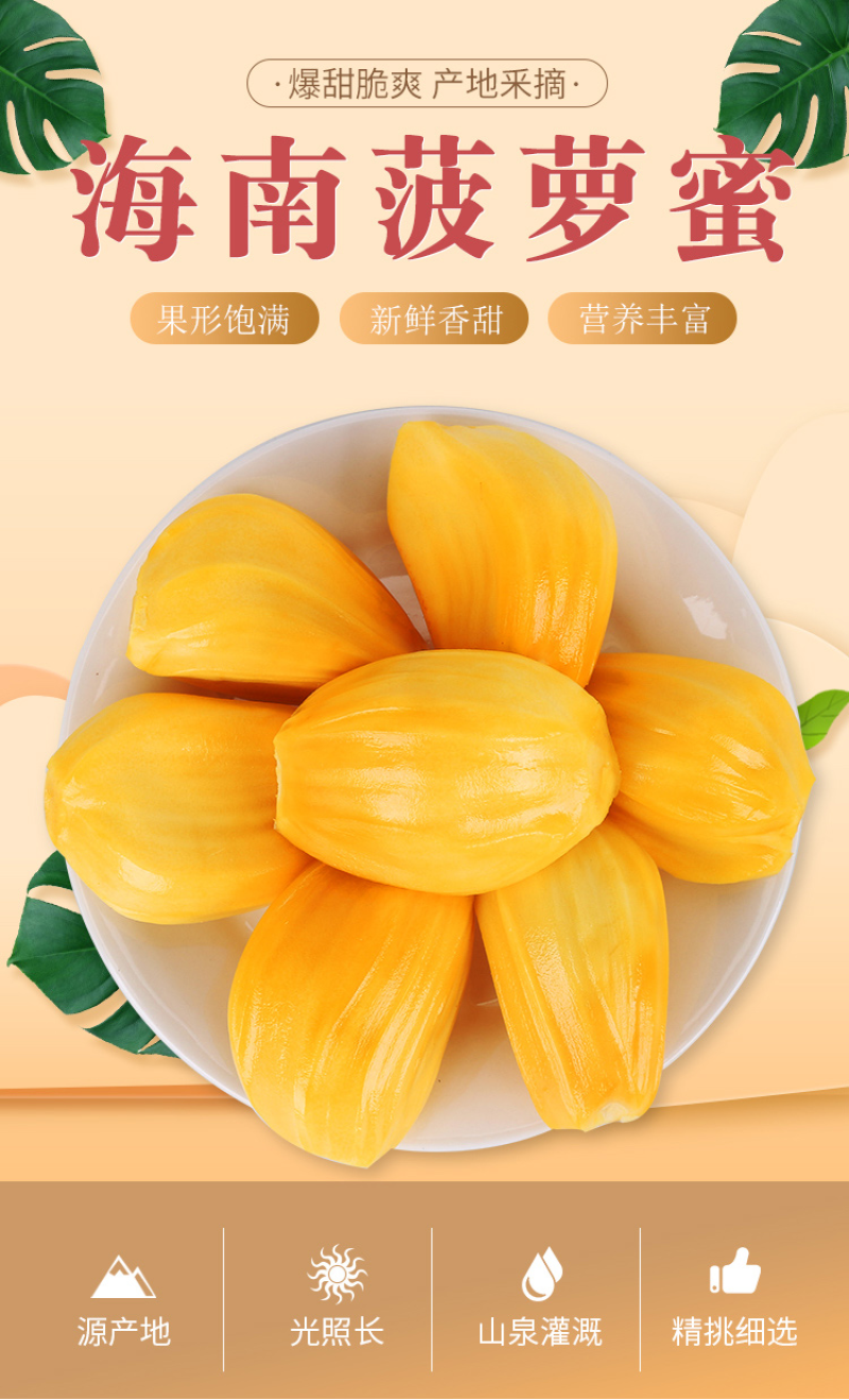 海南黄肉菠萝蜜现摘现发包售后坏果包赔欢迎砸单
