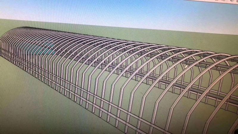 专业生产温室大棚简易联动温室大棚大棚管厂家