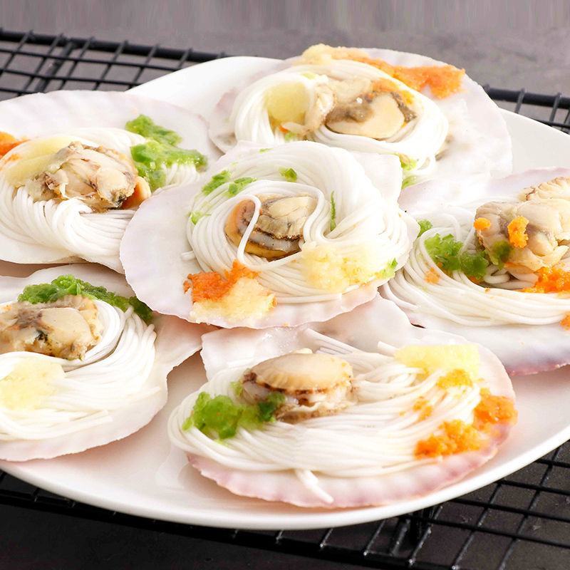 粉丝扇贝半壳扇贝粉丝烧烤夜店专用食材海鲜批发