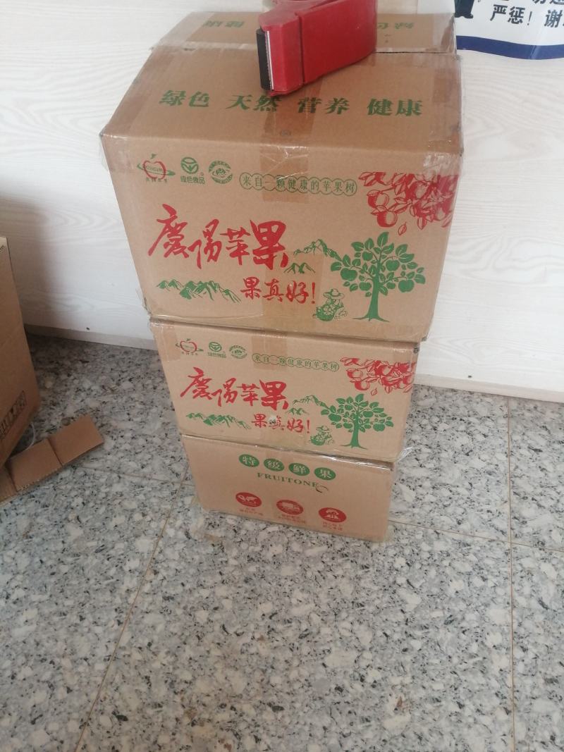 甘肃庆阳水晶红富士苹果预售，一件也批发（产地直销）