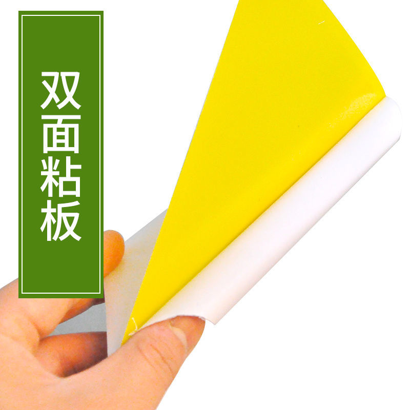 双面大棚粘虫板飞虫贴果园粘虫黄板灭小黑虫粘果蝇蓟马蓝板诱