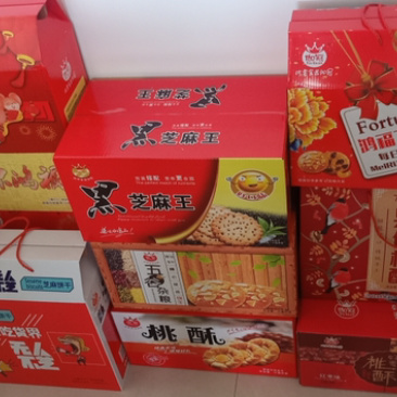 饼干礼盒，猴头菇、五谷杂粮、桃酥、芝麻饼