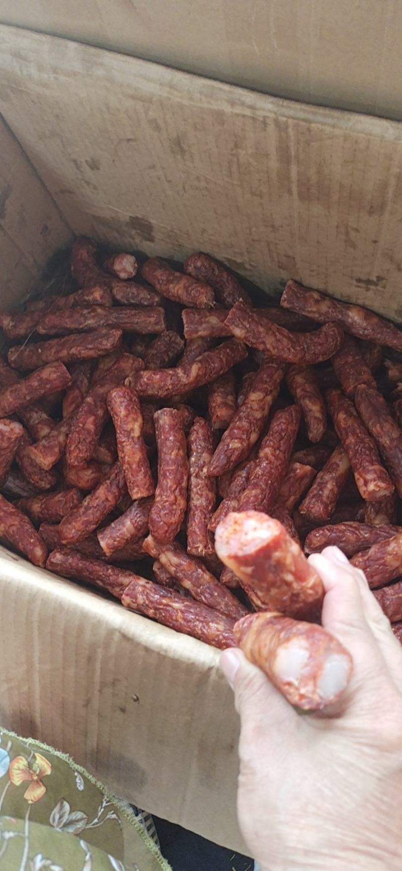 纯猪肉香肠干度好颜色味道超市食堂1件60斤常年批发