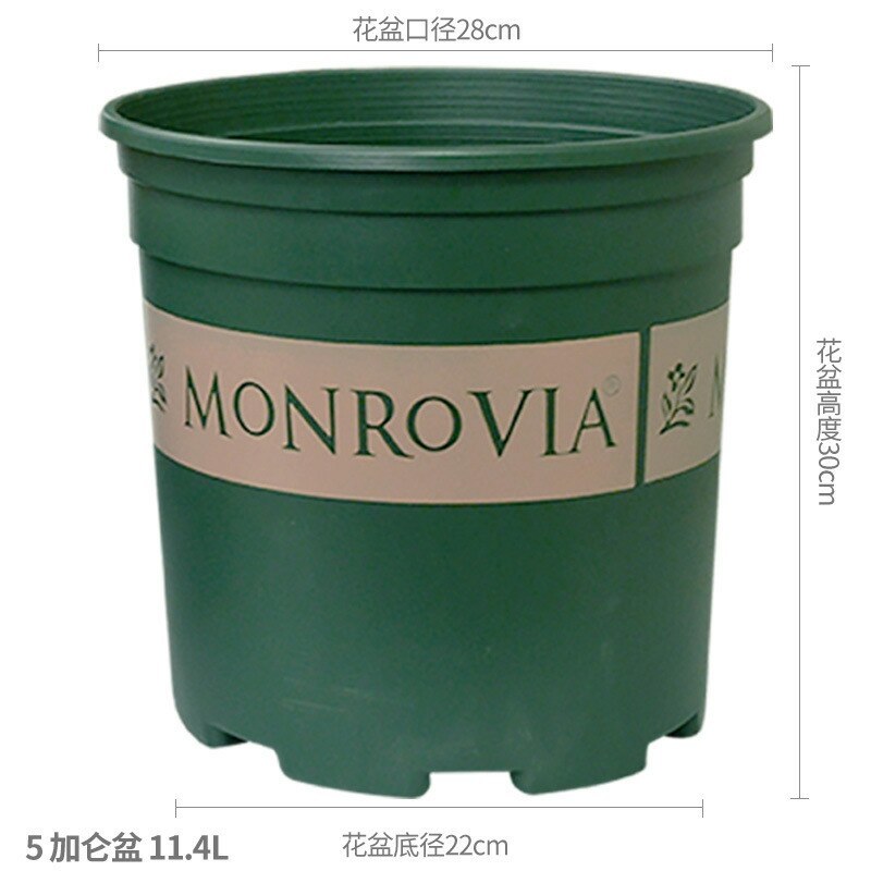 正品环球加仑花盆圆形塑料花盆园艺盆栽月季PP树脂多肉花盆