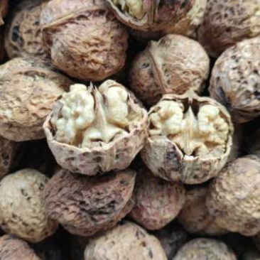 云南麻子核桃批发散装干果薄皮核桃皮薄肉满干熟核桃