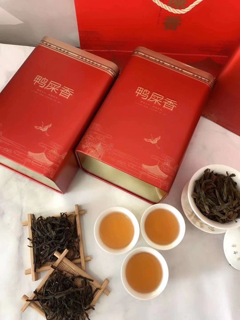 潮州凤凰山鸭屎香单丛茶茶礼礼盒一提两罐配袋