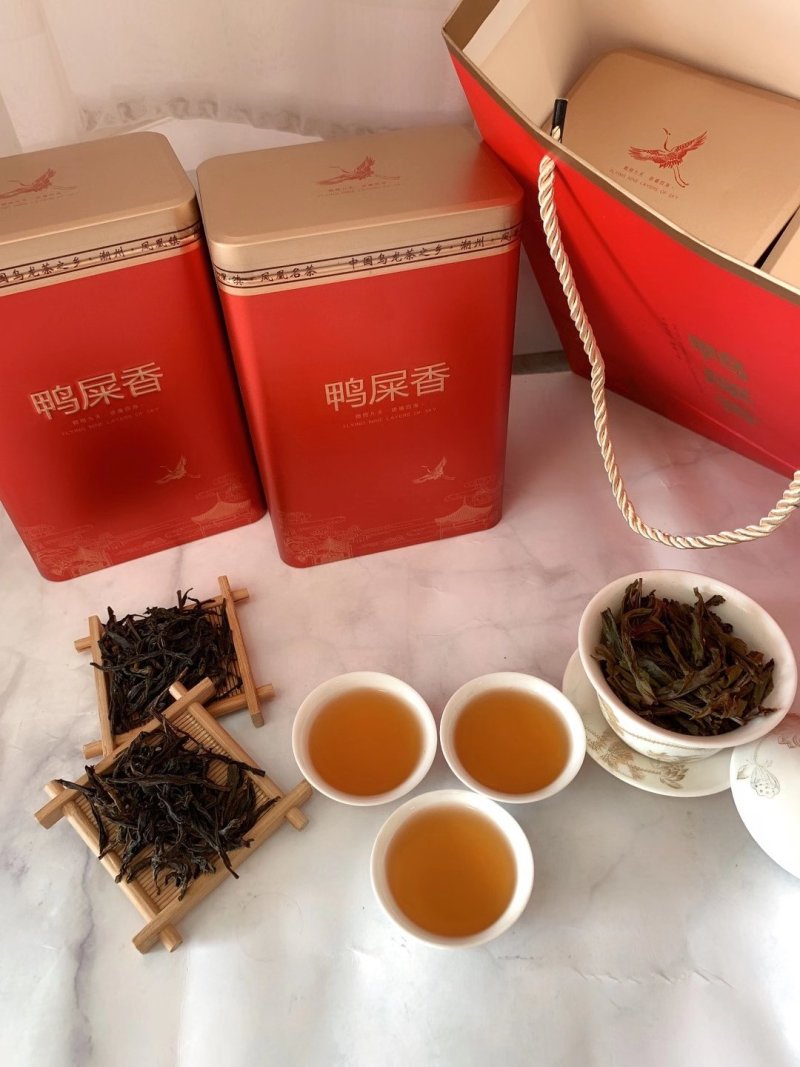 潮州凤凰山鸭屎香单丛茶茶礼礼盒一提两罐配袋